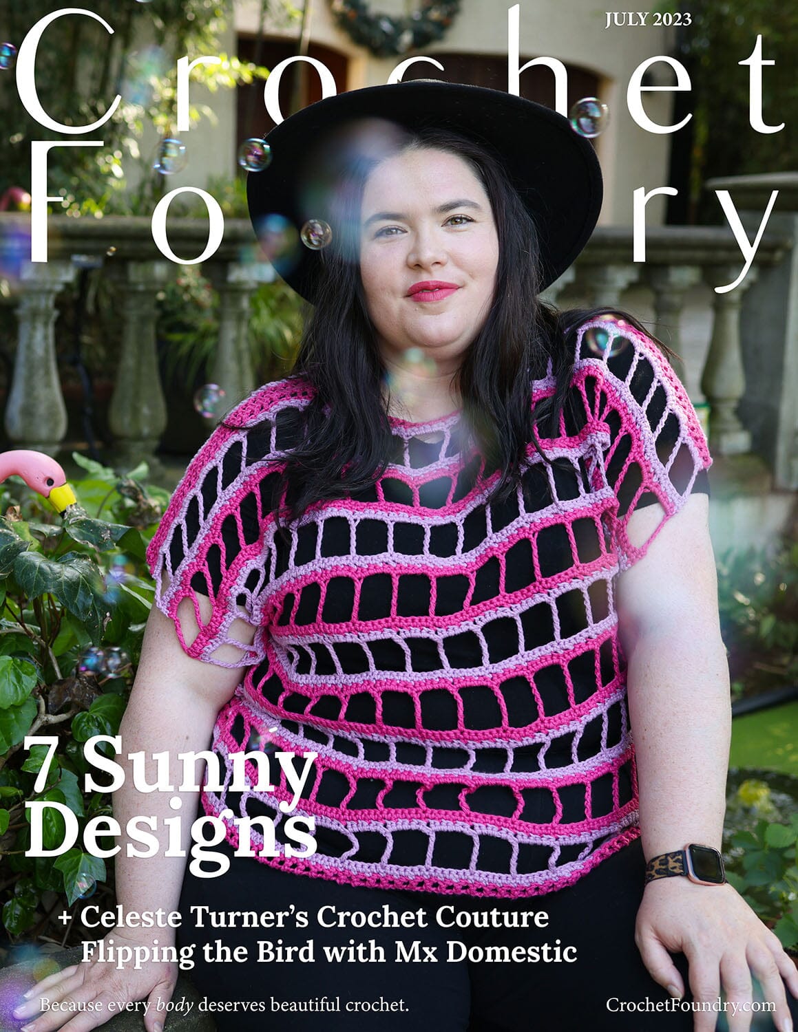 Crochet Foundry Digital Magazine July 2023 Unlisted Digital Pattern Furls July 2023 Digital Magazine