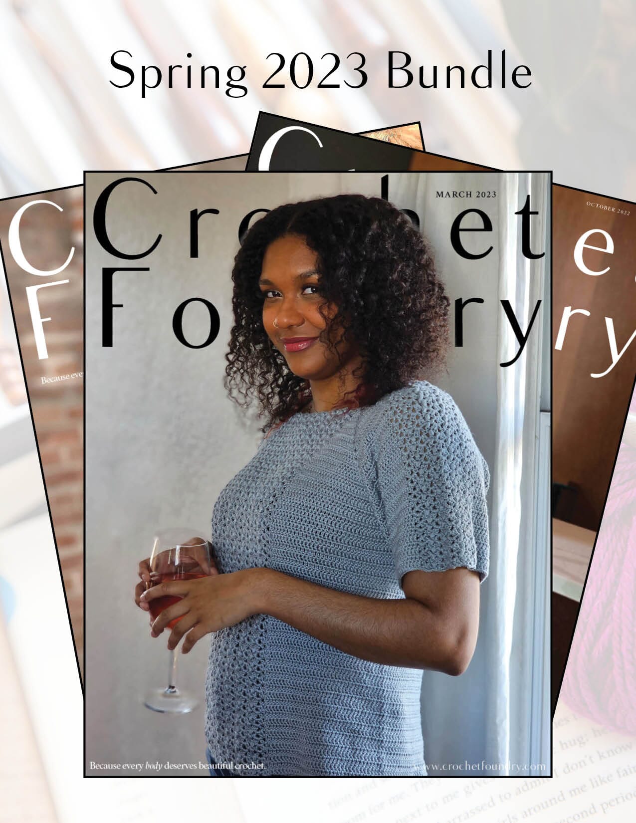 Spring 2023 Crochet Foundry Digital Magazine Digital Pattern Furls