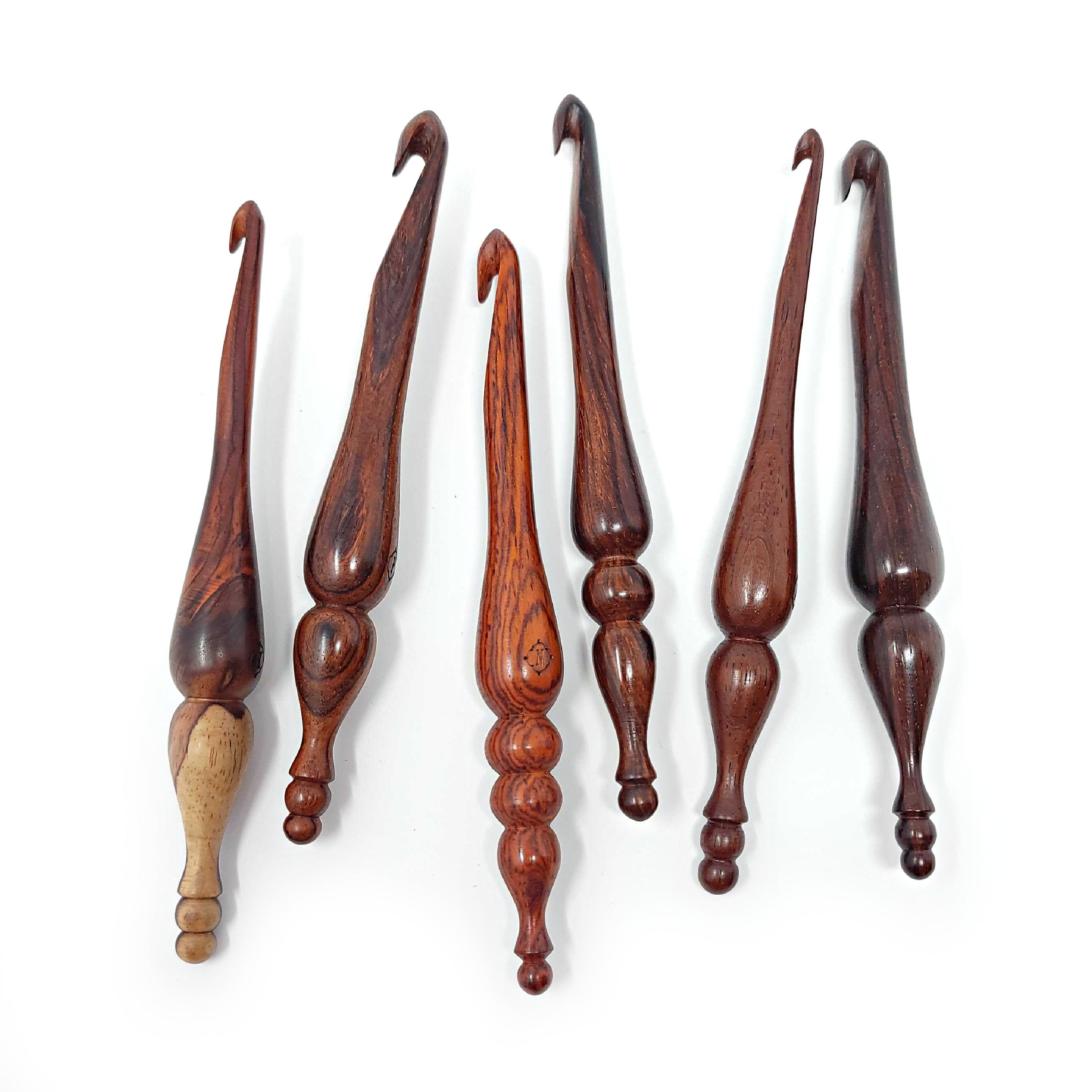 Alpha Series Cocobolo Handmade Wood Crochet Hook Alpha Hook Furls