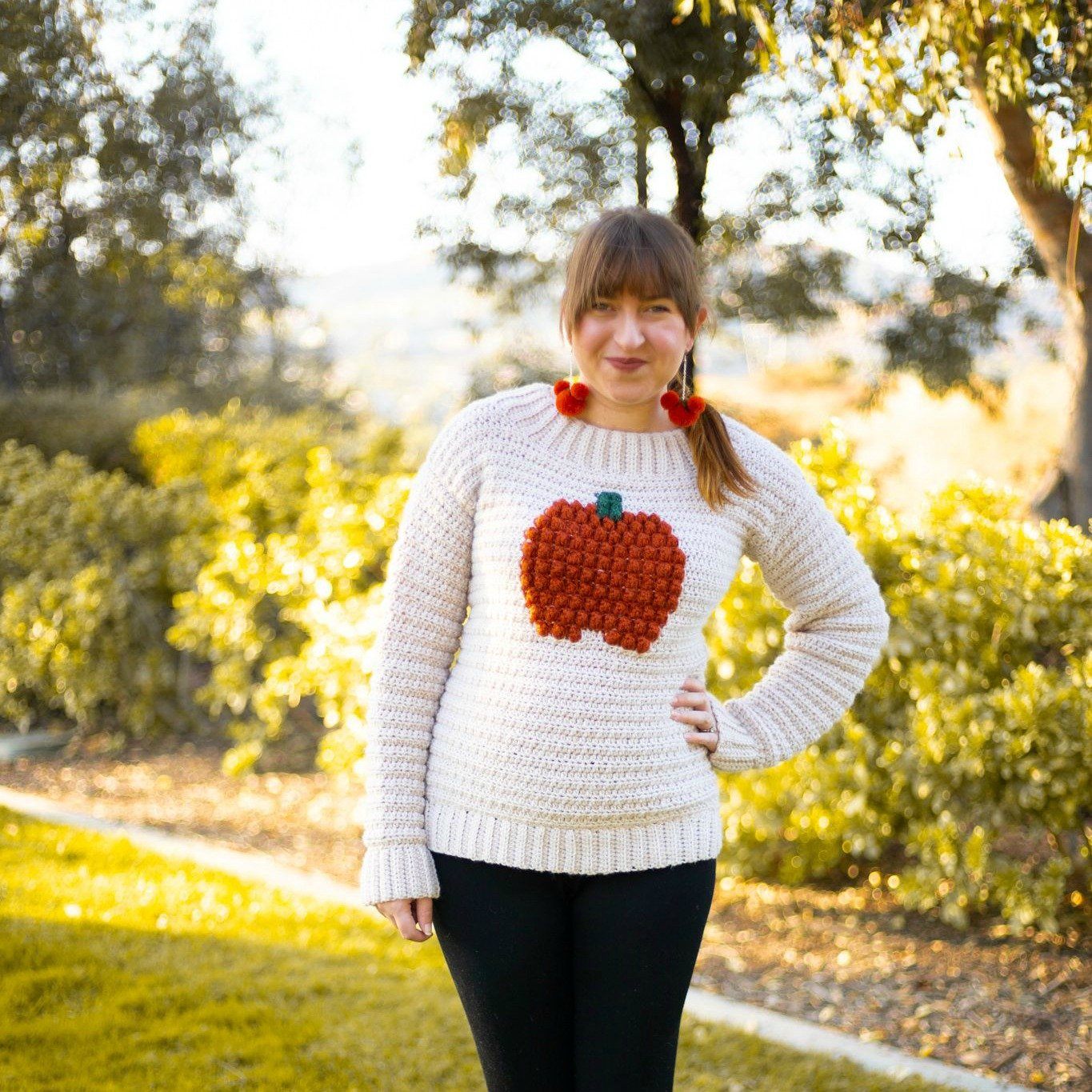 Free Crochet Sweater Pattern- Pumpkin Pullover