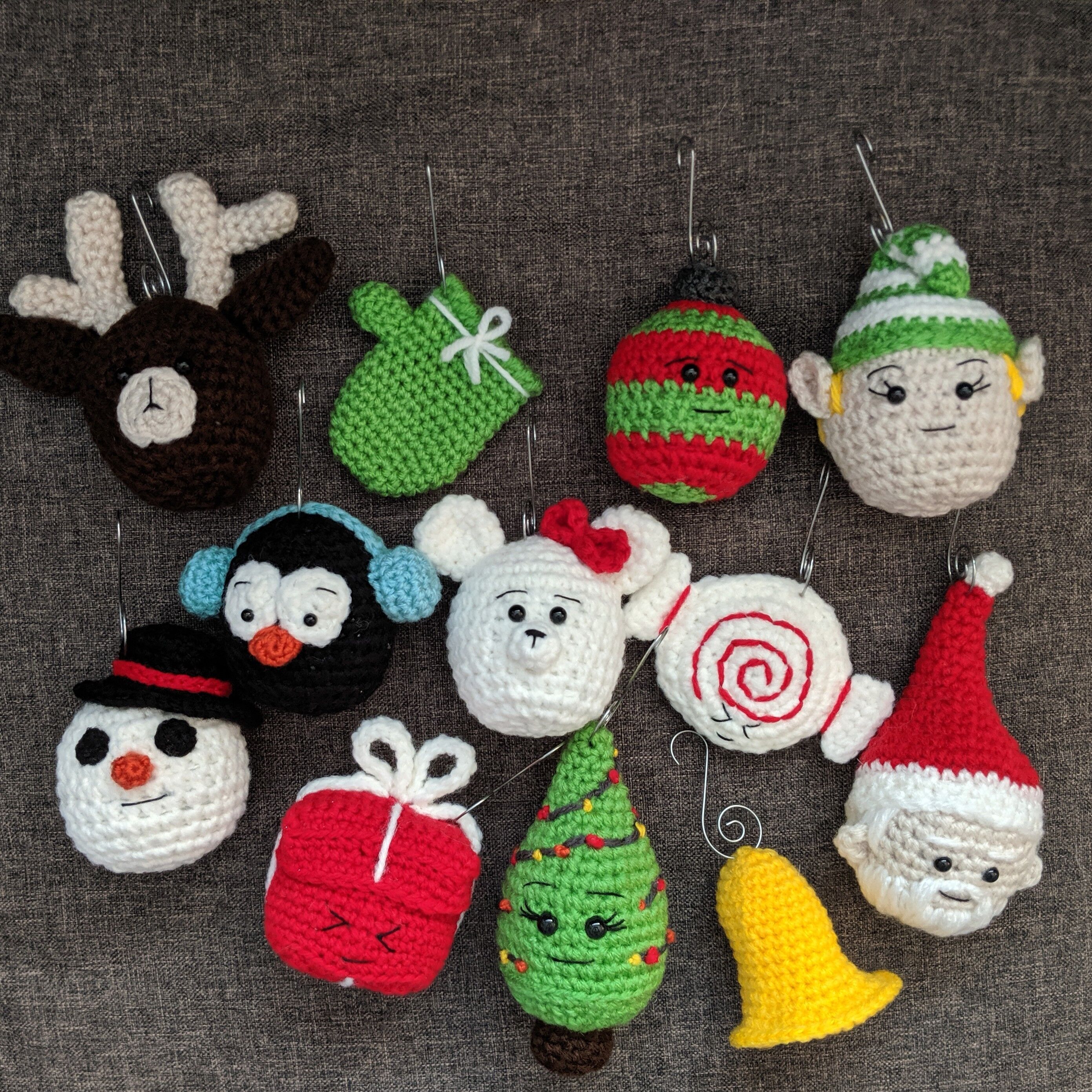 Free Crochet Ornaments - Twelve Days of Christmas