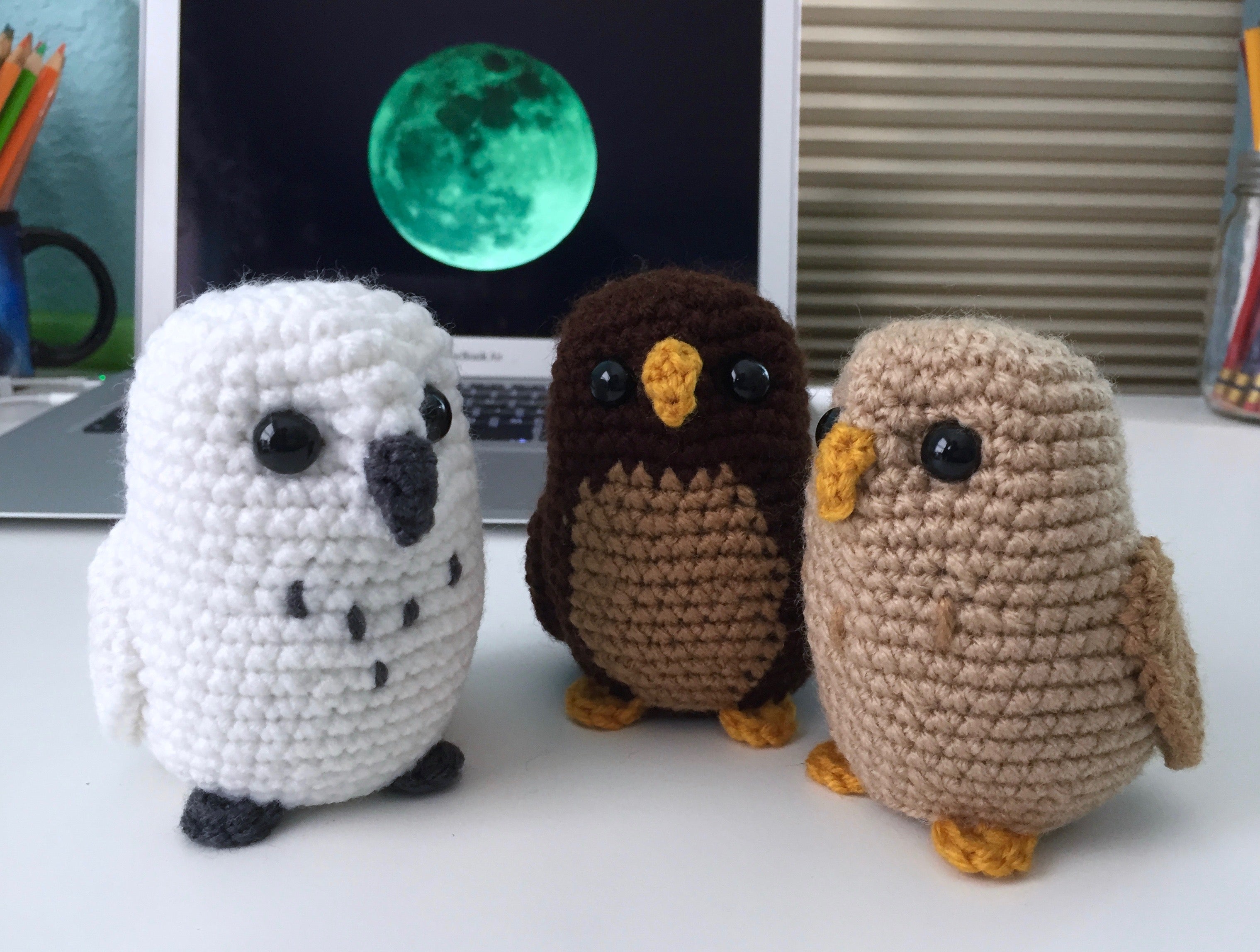 September Amigurumi CAL Owls Week One