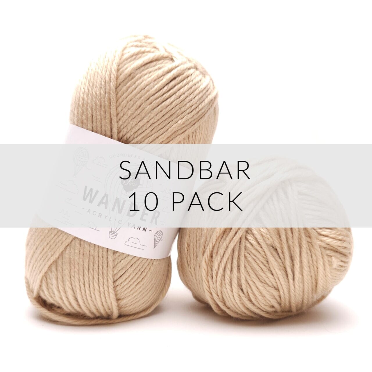 10 Pack Wander Acrylic Yarn Yarn FurlsCrochet Sandbar 