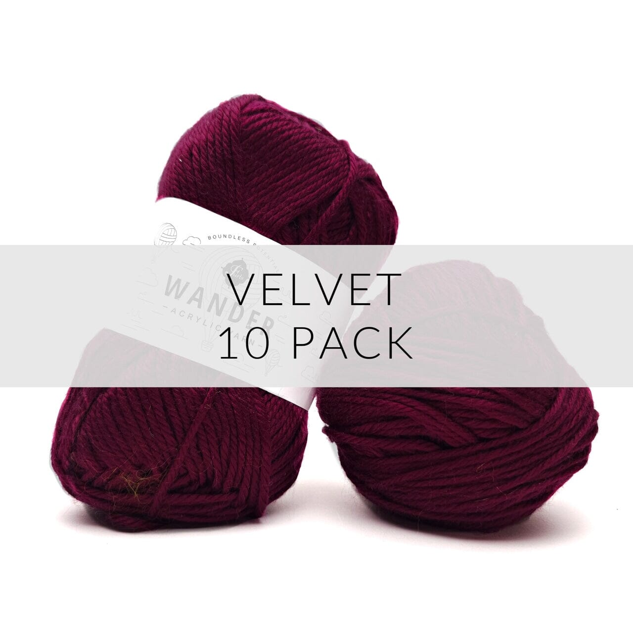 10 Pack Wander Acrylic Yarn Yarn FurlsCrochet Velvet 