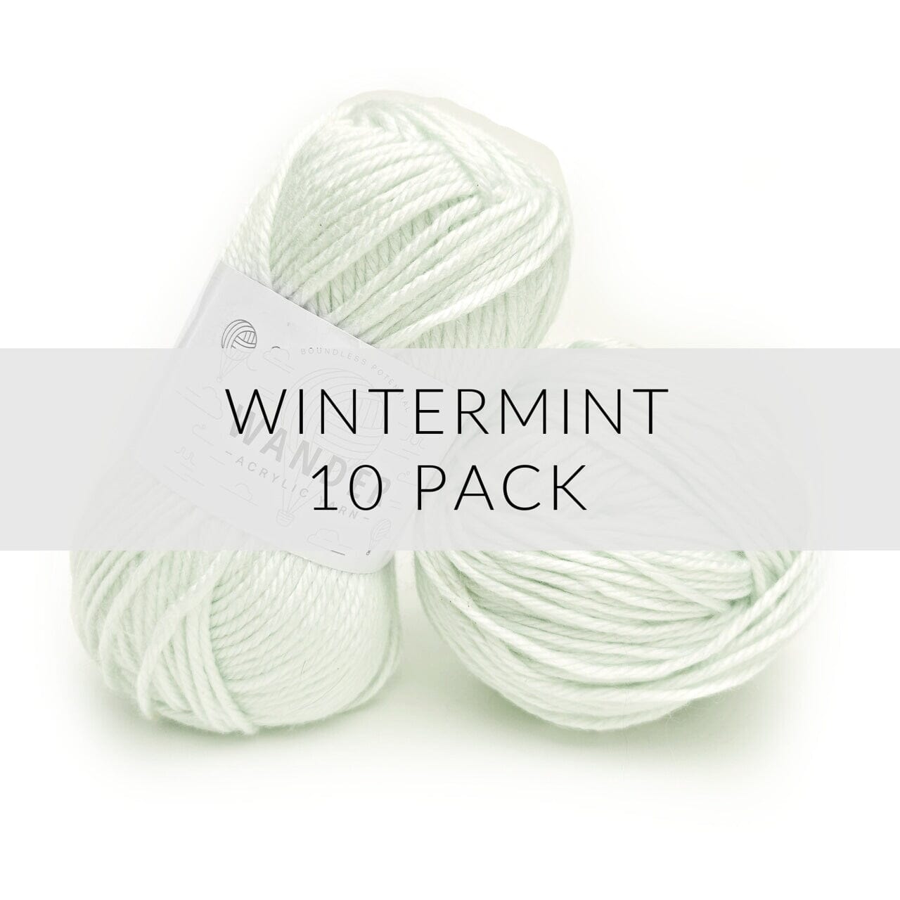 10 Pack Wander Acrylic Yarn Yarn FurlsCrochet Wintermint 