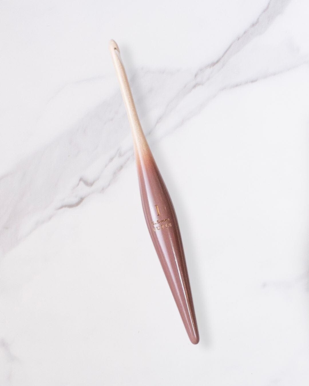 Maple Ombre Streamline Wood Crochet Hooks Wood Streamline FurlsCrochet 5.50mm (Rose) 