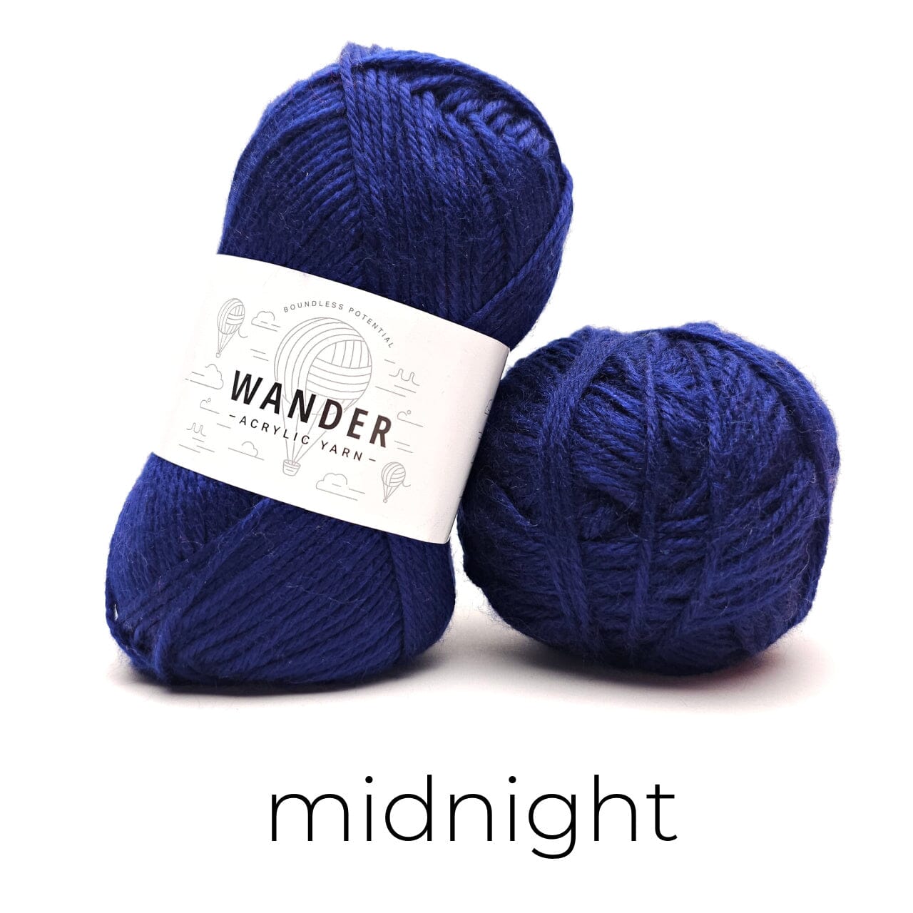 Wander Acrylic Yarn Yarn FurlsCrochet Midnight 