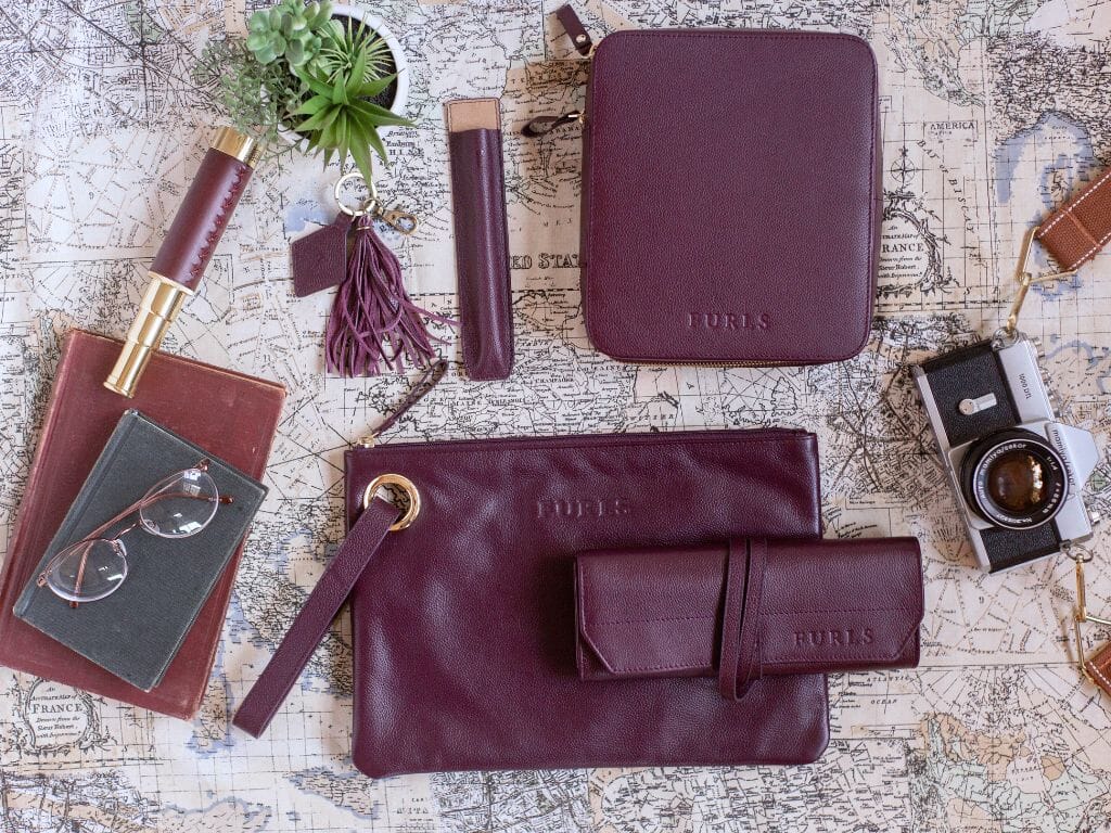 Wanderer Leather Bundle Bundle FurlsCrochet Plum 