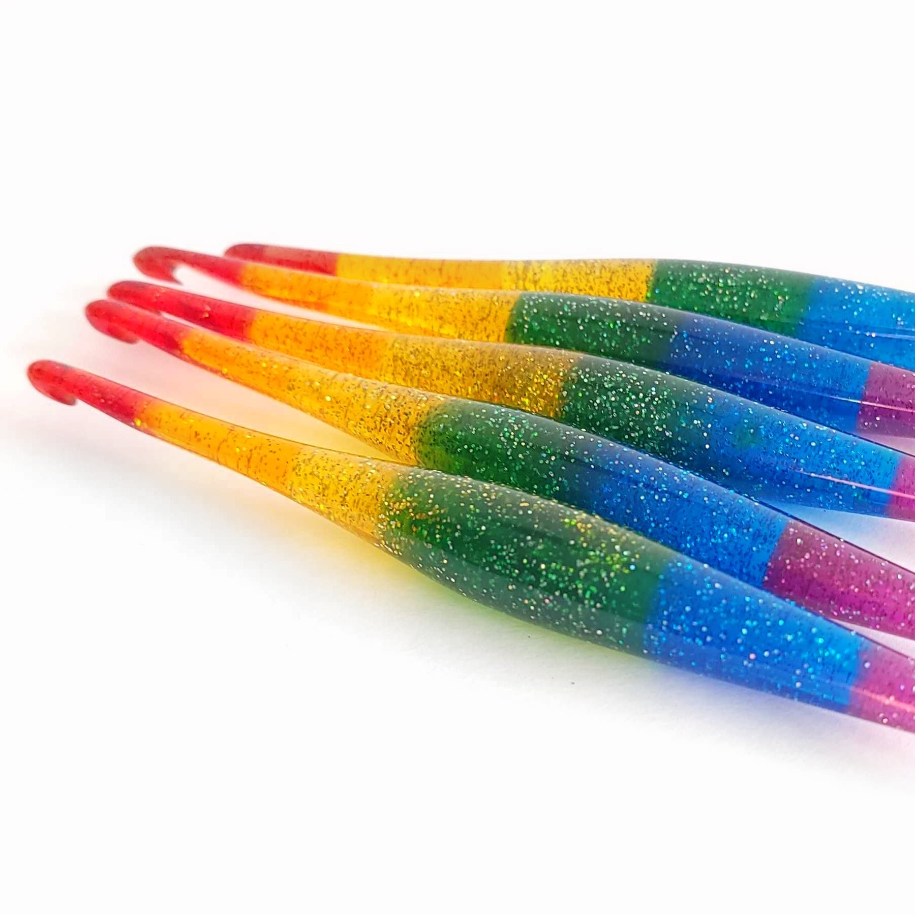 Streamline Pride Glitter Crochet Hooks FurlsCrochet 