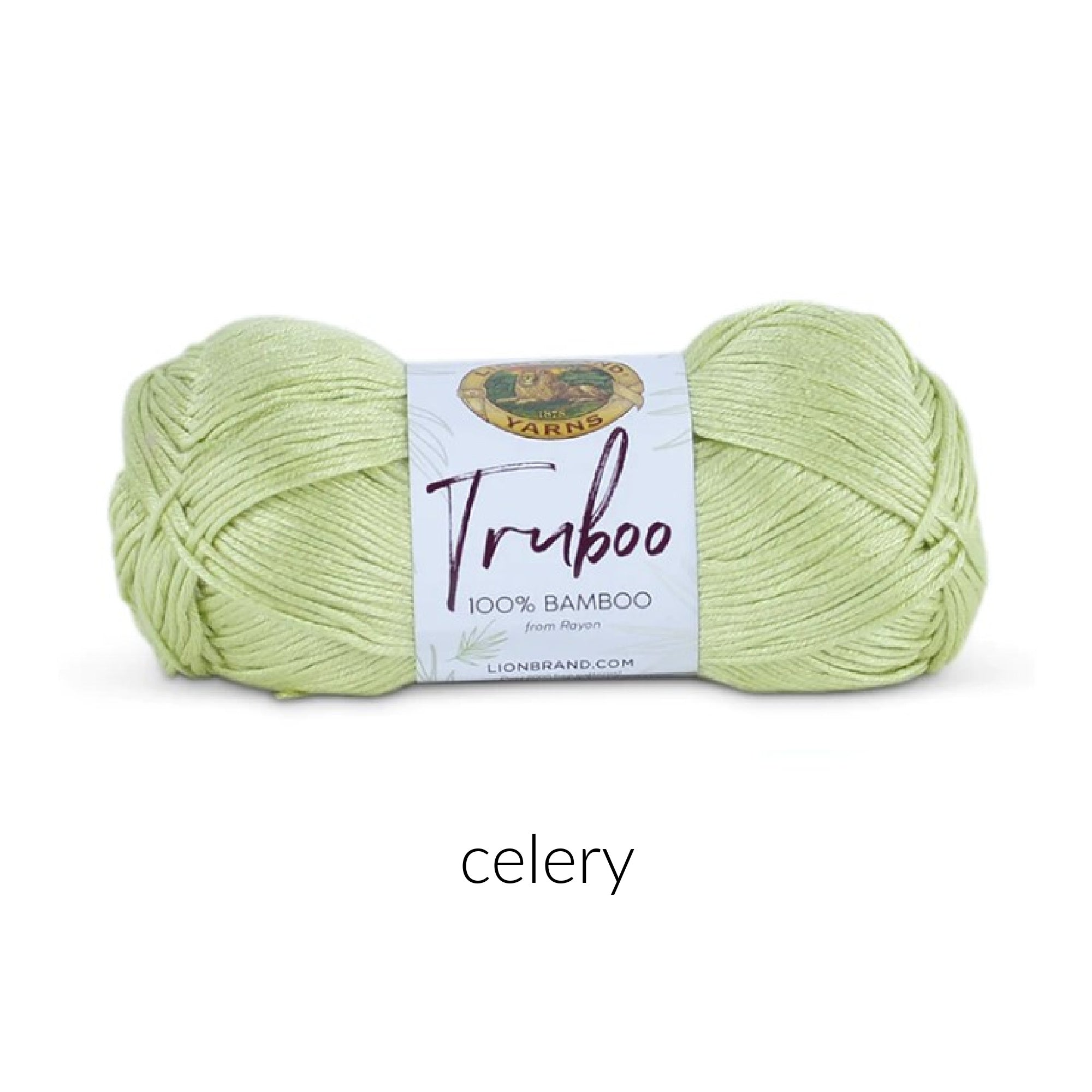 Lion Brand Yarn Truboo Yarn FurlsCrochet Celery 