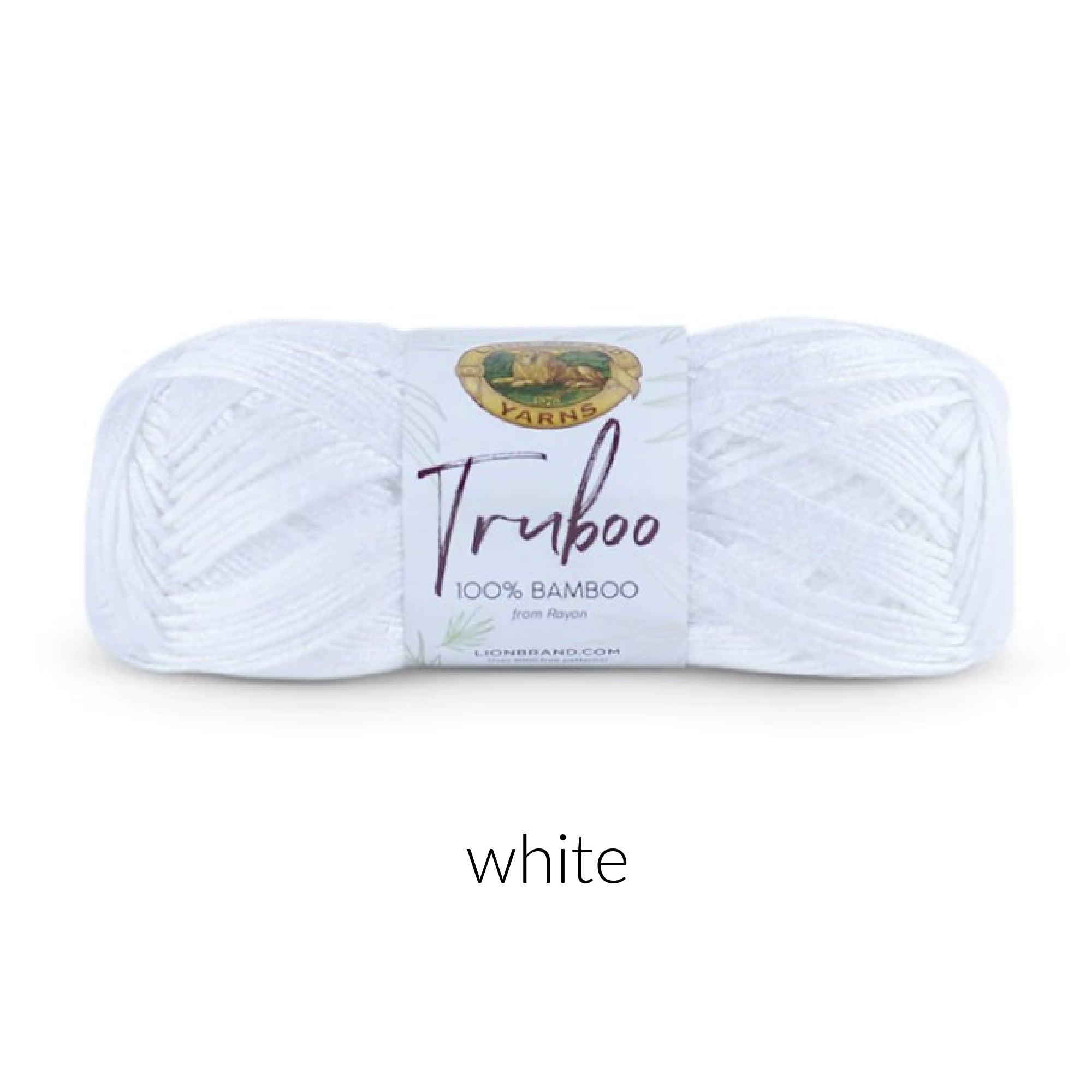 Lion Brand Yarn Truboo Yarn FurlsCrochet White 